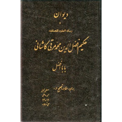 دیوان حکیم افضل الدین محمد مرقی کاشانی ؛ بابا افضل